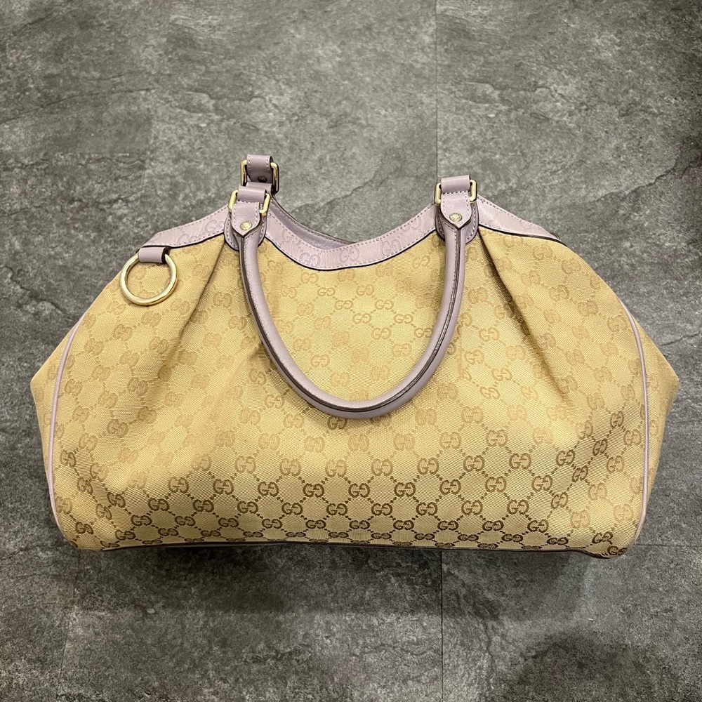 Gucci Sukey large canvas tote